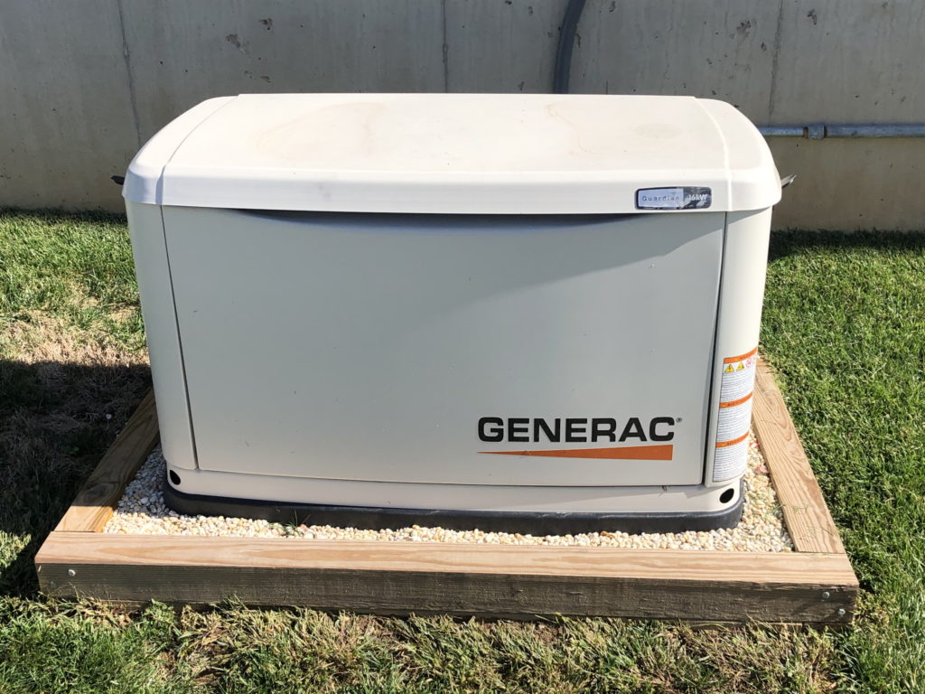 Generac generator installed with electrical services