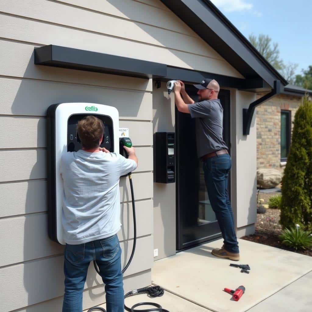 EV charging station installation by electrician in Bethlehem PA
