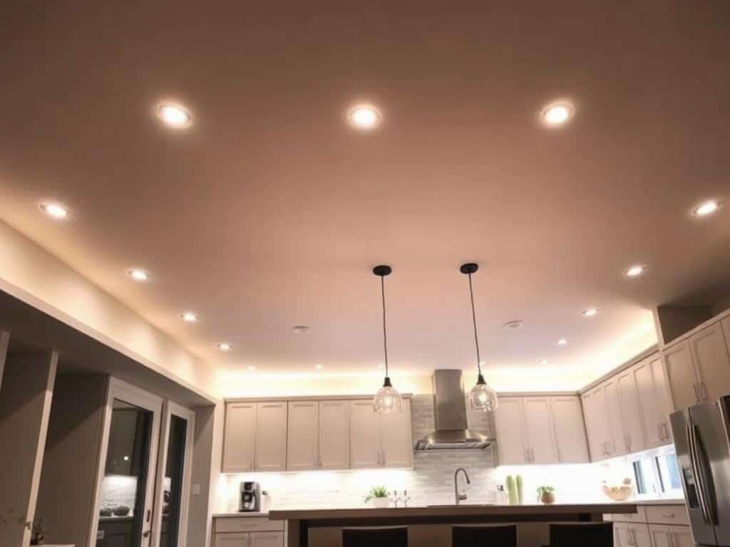 Recessed indoor light fixture replacement in Bethlehem PA living room